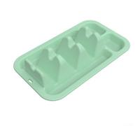 Support à tacos en silicone avec trois séparateurs pour servir le désordre et le rangement pratique des condiments, parfait pour toutes les occasions (vert clair)