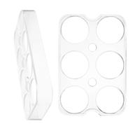 Support à Œufs 6 ou 8 Emplacements 2 Pièces, pour Réfrigérateur | Compatible Divers Modèles, Installation Simple, Nettoyage Facile, Rangement Généreux Cuisine et Maison