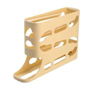 Support à œufs alimenté par gravité - Support jaune crème, à défilement automatique, plateau coulissant à 2 niveaux | Accessoire pour la cuisson et la cuisson à la maison, vitrine, vitrine, C