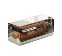 Support à œufs avec roues - Rangement d'œufs transparent pour | réfrigérateur, organisateur de cuisine peu encombrant | Le distributeur automatique d'oeufs roulants de Creatives D