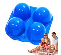 Support à œufs de camping - Boîte de rangement réutilisable - Bac alimentaire emballé en grille - Support de coquille d'œuf avec disposition en grille - Réfrigérateur portable - Récipient alimentaire