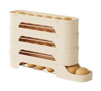 Support à œufs de réfrigérateur - Organisateur d'œufs roulant - Étagère de rangement multicouche - Distributeur d'œufs amovible pour la cuisine - Matériau PP durable et empilable - Pour réfrigérateur
