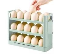 Support à œufs | Distributeur antidérapant à 3 couches | Organisateur d'œufs pour réfrigérateur et plan de travail, pour congélateur, cuisine, garde-manger, armoire, restaurant et