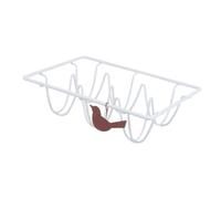 Support à Œufs en Fer Blanc Cuisine Maison, Rangement Pratique | Peut Contenir Plusieurs Œufs, Gain de Place pour Armoire, Usage Domestique, Coloris Blanc