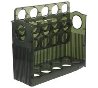 Support à Œufs pour Réfrigérateur à 3 Niveaux, Design Rabattable Vert | PP Plastique, Organisation du Plan de Travail, pour Œufs et Canards, Porte de Frigo Domestique