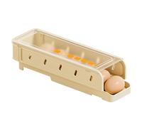 Support à œufs pour réfrigérateur, peut contenir 7 à 14 œufs, peu encombrant, en polypropylène et polycarbonate de qualité supérieure, design empilable, à faire soi-même, bac à œufs (A)