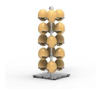 Support à Œufs Vertical en Acrylique Transparent, Présentoir décoratif | Assemblage Portable, Base Stable, Rangement du Comptoir, Adapté aux Œufs Frais et Chocolats Ronds, Usage Domestique