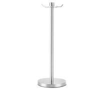 Support à Ustensiles, Acier Inoxydable Rotatif à 360 Degrés avec 5 Crochets Porte-ustensiles De Cuisine Support à Ustensiles De Comptoir De Cuisine pour Spatule Cuillère à Soupe