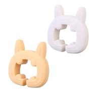 Support à ustensiles en silicone antidérapant réglable avec oreilles de chat et support à clipser pour accessoires de cuisine