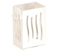 Support à ustensiles mural, organisateur de rangement suspendu avec crochets, support pour baguettes, couverts, argenterie, support de rangement pour fourchettes, cuillères, (White, 8.5x6.6x12.5cm)