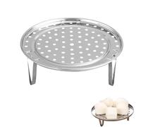 Support à Vapeur, Panier à Vapeur En Acier Inoxydable, support rond multifonctionnel de cuisson plateau, Plaque à Vapeur Avec Pied Amovible cuisson accessoires Pour la Cuisine à Domicile(24cm)