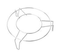 Support à Vapeur Rond à Trois Pieds en Acier Inoxydable pour Cuisson | Grille Ronde Argentée, Usage la Cuisine et Cuisson, Compatible Casseroles et Ustensiles