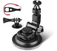 Support à Ventouse pour GoPro,Fixation de Voiture pour caméra d'action Insta360,Parfait pour Le Pare-Brise et la fenêtre de la Voiture(Q1296)