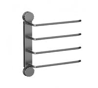 Support à ventouse pour rouleau de papier et serviette - En plastique et aluminium - Convient pour la cuisine et la salle de bain - Améliore l'organisation dans n'importe quelle pièce (gris)