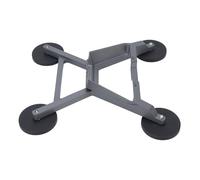 Support à ventouse rectangulaire en alliage d'aluminium compatible avec mini satellite rectangulaire - Support d'angle réglable pour verre de toit ouvrant de voiture RV - Capacité