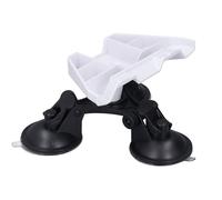 Support à Ventouse Satellite Rectangulaire avec Adaptateur 1/4 Po | Corps en PC et Fibre de Verre, pour Toit en Fer ou Véhicule, Résiste au Vent de 50 Km/h, Ventouses 3x10KG