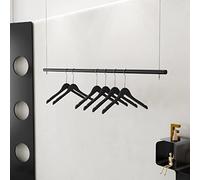 Support à vêtements robuste monté au plafond réglable en hauteur pour magasin de détail vitrine en acier cintre vêtements nizer pour vitrine de boutique