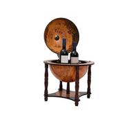 Vidaxl Support À Vin Bar Forme Globe Marron Bois D'eucalyptus Massif Marron