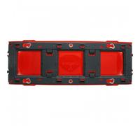 Legrand 080253 Support à vis pour Mosaic, Céliane ou Soliroc pour 3 Postes ou 6 à 8 Modules, Noir