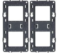 Support à vis pour 2 postes ou 4 à 5 modules pour Mosaic, Céliane ou Soliroc (Lot de 2)