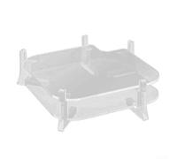 Support Acrylique pour mac pour mini 15x15cm Refroidissement | Matériau acrylique transparent, design élégant , s'intègre partout, visibilité totale appareil