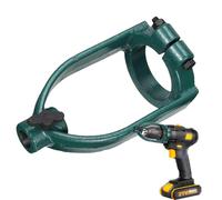 Support adaptateur de perceuse à trou carré - Support de fixation antidérapant pour perceuses manuelles | Outil facile à installer pour perceuses d'établi et fixations manuelles