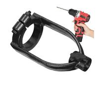 Support adaptateur de perceuse à trou carré, support de perceuse manuelle en acier inoxydable, fournitures de perceuses précises pour perceuses d'établi et fixations manuelles