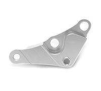 Support adaptateur d'étrier de moto adapté pour Vespa Sprint Primavera LX LXV S 150 2020 - Remplacement de la roue avant, finition anodisée noire (B argent)