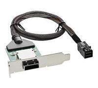 Support adaptateur InLine® SAS HD à profil bas ext. SFF-8088 à int. SFF-8643 0.5m G