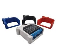 Support adaptateur Shelly Plus pour rail DIN - Support pour relais Shelly Plus 1 1PM, Shelly Plus 2PM I4 Gen2 Gen3 Gen4 - Adaptateur pour domotique sur rail DIN 35 mm Omega - Montage facile et durable
