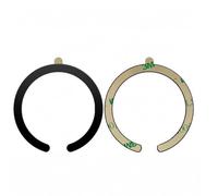 Support adhésif à anneau magnétique, plaque métallique universelle pour support de téléphone de voiture, autocollant magnétique pour iPhone Samsung, compatible avec la charge sans fil, 1 paquet