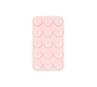 Support adhésif en Silicone à Double Face pour étui de téléphone，Compatible avec l'étui de téléphone Portable iPhone et Android (Rose Craie)