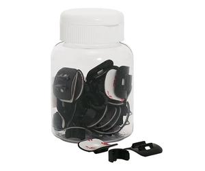 Support adhésif guide câble hydraulique XLC BR-X08 (x30) Noir