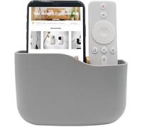 Support Adhésif Universel Pour Télécommande Tv - Plateau Mural Pour Lecteur Multimédia - Fente Inférieure Creuse - Chargement Facile Du Téléphone - Table De Chevet - Gris[HDM5232045]