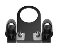 Support aérographe pour montage sur compresseur - Accessoire de support double pulvérisation avec support de régulateur, construction en métal et plastique, noir/argent, 40 g (1 pièce)