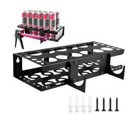 Support Aerosol, 12 Emplacements Support De Rangement Tubes En Silicone, Supports Cartouche, Supports Pistolets À Mastic Et À Calfeutrer, Supportes De Tube De Calfeutrage Mural Pour Garage L'atelier