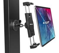 Support Aimant Tablette, Support Tablette Magnétique à Base Métallique | pour Frigo /Chariot Elévateur/ Chariot Golf [Durable & Aimant Puissant] pour iPad Pro Air Mini, Téléphone, Galaxy, 4-12.9"