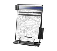 Support Aimanté Pour Organisateur D'Outils avec 4 Aimants de Rechange | Tableau Magnétique À De Tricot Pour Brodeuses Tricoteuses Art Textile Loisirs Créatifs sur Bureau