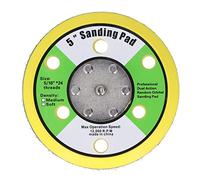 Support aléatoire orbital, kit de plaques Swirl Killer, patin de ponçage 5 pouces 5/16-24 Plaque de support en PU à crochet et boucle Tampon de ponceuse pneumatique 12 000 tr/min