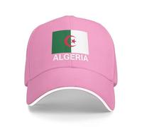 Support Algérie Drapeau Chapeau Algérien Casquettes pour Hommes Femmes I Stand avec Algérie Baseball Casquette Trucker Chapeaux, rose, Taille unique