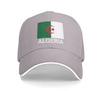 Support Algérie Drapeau Chapeau Algérien Casquettes pour Hommes Femmes I Stand avec Algérie Baseball Casquette Trucker Chapeaux, gris, Taille unique