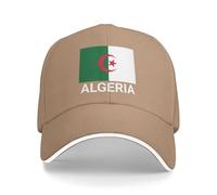 Support Algérie Drapeau Chapeau Algérien Casquettes pour Hommes Femmes I Stand avec Algérie Baseball Casquette Trucker Chapeaux, naturel, Taille unique