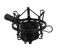 Support Alliage Anti-vibration, pour Microphone à Condensateur Noir | Réduit les Bruits du Support, Isole les Vibrations, Trou 1,5cm, pour Direct et Chant