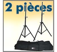 Vonyx Pieds d'enceintes LS01K – Kit 2 pieds réglables 100–175 cm, verrouillage, sacoche, 30 kg