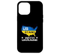 Support américain avec Ukraine USA Support Ukraine Paix Ukrainien Coque pour iPhone 12 Pro Max