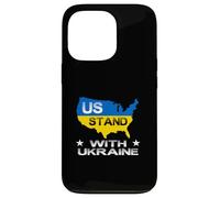 Support américain avec Ukraine USA Support Ukraine Paix Ukrainien Coque pour iPhone 13 Pro