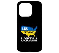 Support américain avec Ukraine USA Support Ukraine Paix Ukrainien Coque pour iPhone 15 Pro