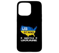 Support américain avec Ukraine USA Support Ukraine Paix Ukrainien Coque pour iPhone 15 Pro Max
