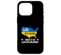 Support américain avec Ukraine USA Support Ukraine Paix Ukrainien Coque pour iPhone 16 Pro