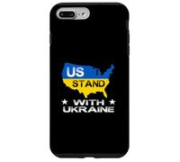 Support américain avec Ukraine USA Support Ukraine Paix Ukrainien Coque pour iPhone 7 Plus/8 Plus